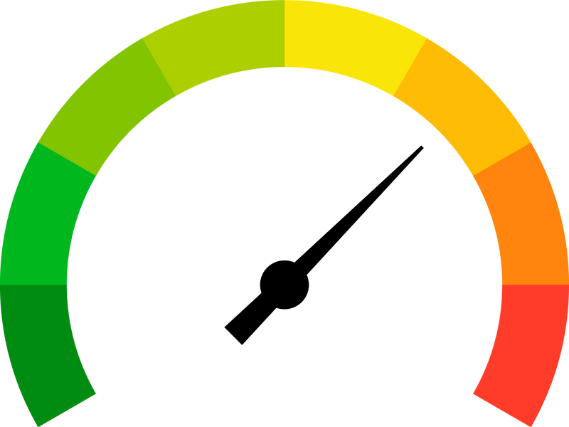Speedometer indicator icon